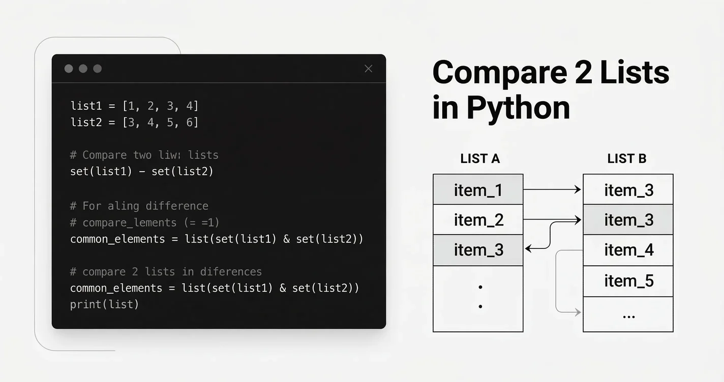 How to Compare 2 Lists in Python: The Complete Guide
